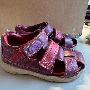 Ecco Kids Burgundy Sandals